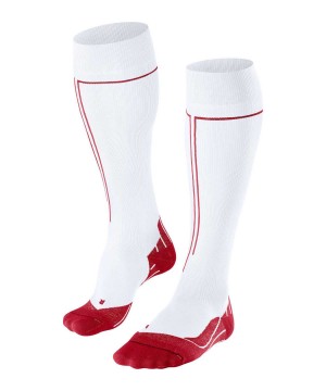 Falke Energizing Knee-high Socks Health Erkek Çorap Beyaz | 93RNOLSQJ
