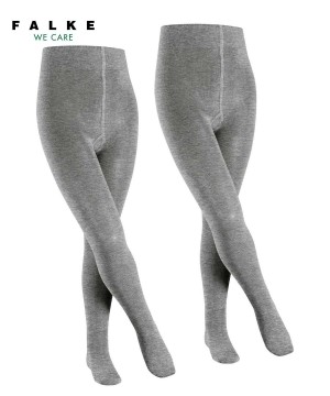 Falke Family 2-Pack Tights Çocuk Tights Gri | 01CQXHJBL