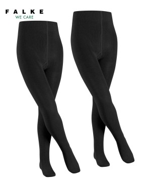 Falke Family 2-Pack Tights Çocuk Tights Siyah | 70WVKQCNE