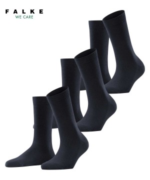 Falke Family 3-Pack Socks Kadın Çorap Mavi | 82MJNTXWZ