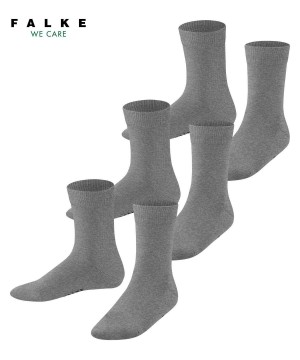 Falke Family 3-Pack Socks Çocuk Çorap Gri | 27GXLOPFM