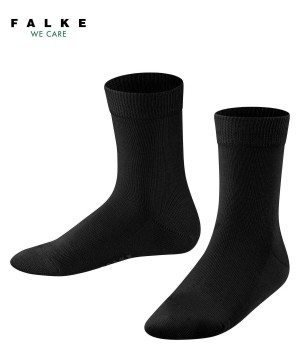Falke Family Socks Çocuk Çorap Siyah | 61ECYOKWA