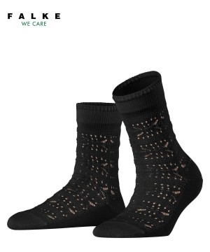 Falke Granny Square Socks Kadın Çorap Siyah | 72WGZQPHO
