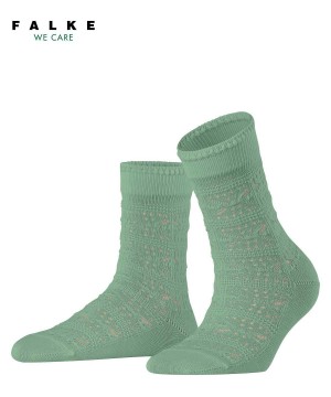 Falke Granny Square Socks Kadın Çorap Yeşil | 85RZOXSBQ