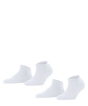 Falke Happy 2-Pack Sneaker socks Kadın Çorap Beyaz | 13TMKBWGE