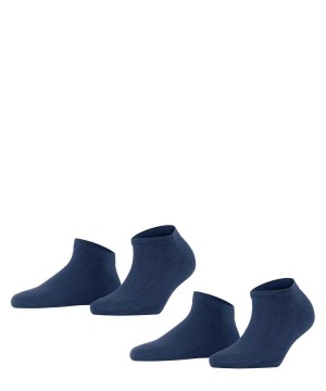 Falke Happy 2-Pack Sneaker socks Kadın Çorap Mavi | 71XDZCSUM
