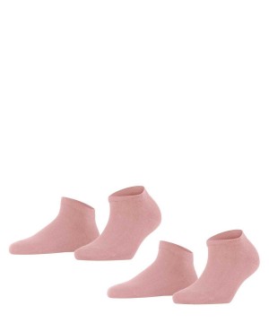 Falke Happy 2-Pack Sneaker socks Kadın Çorap Pembe | 35ZRYBTOQ