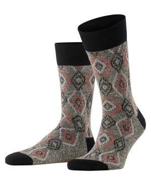 Falke Ikat Spell Socks Erkek Çorap Siyah | 97UVLPHDZ