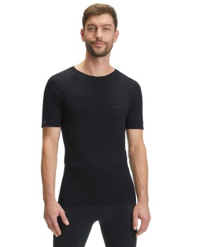 Falke Impulse Running T-Shirt Round-neck Health Erkek Kısa Kollu Gömlek Siyah | 92LEJAZMY