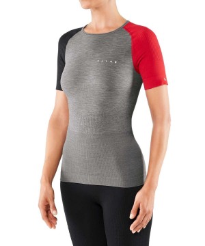 Falke Impulse Running T-Shirt Round-neck Kadın Kısa Kollu Gömlek Gri | 54QNETKZP
