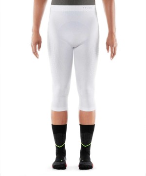 Falke Impulse Ski 3/4 Tights Health Erkek Tights Beyaz | 71ENLADJT