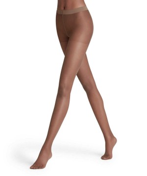 Falke Invisible Deluxe 8 DEN Tights Kadın Tights Kahverengi | 93BFGYZAD