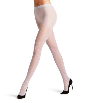 Falke Linear Lounge 25 DEN Tights Kadın Tights Gri | 82XOIKNDJ