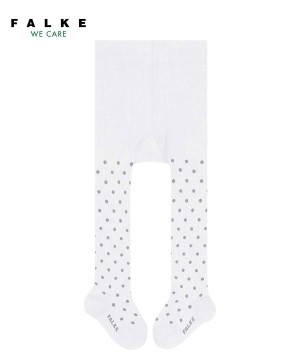 Falke Little Dot Tights Bebek Tights Beyaz | 72EFYGQVH
