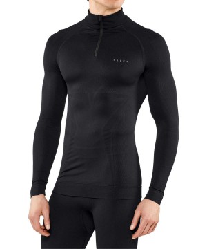 Falke Long sleeve shirt Maximum Warm Erkek Long Sleeve T-Shirts Siyah | 28VKJBYDS