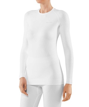 Falke Long sleeve shirt Maximum Warm Kadın Uzun Kollu Gömlek Beyaz | 53QNFJLHG