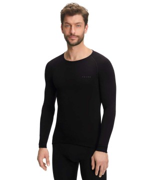Falke Long sleeve shirt Warm Erkek Long Sleeve T-Shirts Siyah | 73QOGDHMB