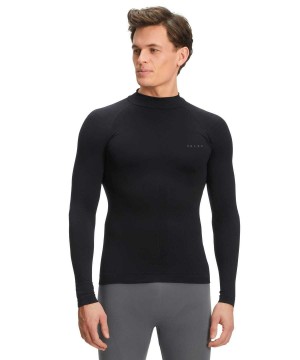 Falke Long sleeve shirt Warm Erkek Long Sleeve T-Shirts Siyah | 26ENYGQOM