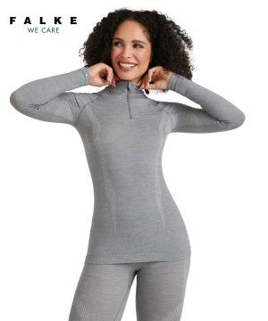 Falke Long sleeve shirt Wool-Tech Kadın Uzun Kollu Gömlek Gri | 89YOMXITU