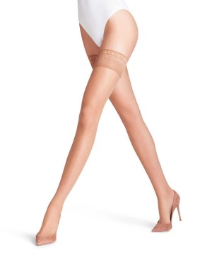 Falke Lunelle 8 DEN Stay-ups Kadın Thigh Highs Bej Rengi | 32ATWROMP