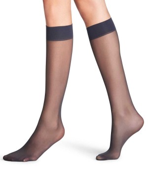 Falke Matt Deluxe 20 DEN Knee-high Socks Kadın Çorap Gri | 67GNVUADM