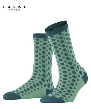 Falke Mirage Dot Socks Kadın Çorap Yeşil | 85EKLZGXM