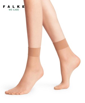 Falke Pure Matt 20 DEN Ankle socks Kadın Çorap Bej Rengi | 04DHNKXVB