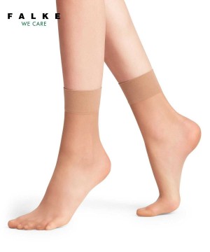 Falke Pure Matt 20 DEN Ankle socks Kadın Çorap Bej Rengi | 01EUWZHPT