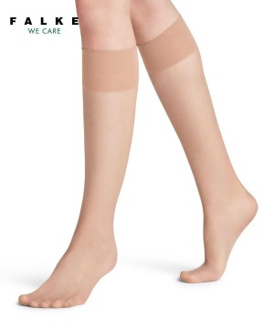 Falke Pure Matt 20 DEN Knee-high Socks Kadın Çorap Bej Rengi | 18BHVXOLN