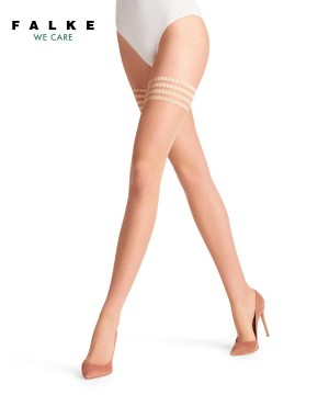 Falke Pure Matt 20 DEN Stay-ups Kadın Thigh Highs Bej Rengi | 08TLHUNYZ