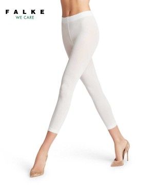 Falke Pure Matt 50 DEN Capri Kadın Leggings & Capri Beyaz | 30OXSUMPF