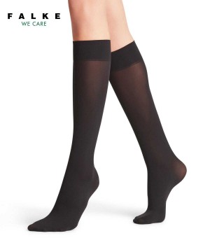 Falke Pure Matt 50 DEN Knee-high Socks Kadın Çorap Siyah | 97ILOAYZW