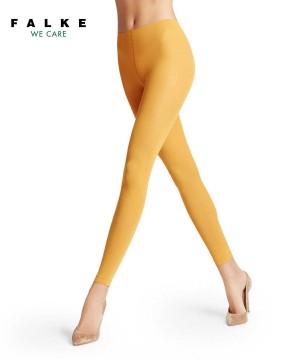 Falke Pure Matt 50 DEN Leggings Kadın Tayt Sarı | 52IMBYXGD