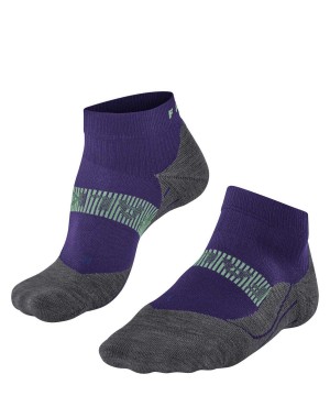 Falke RU4 Endurance Cool Short Running Short sock Kadın Sports Socks Mor | 24QLGFETX