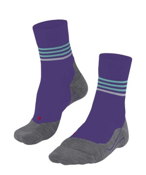 Falke RU4 Endurance Reflect Running Socks Kadın Sports Socks Mor | 91DAWZXVR
