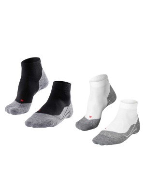 Falke RU4 Endurance Short 2-Pack Short sock Kadın Sports Socks Multicolored | 54CLFKGBR