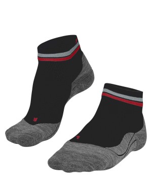 Falke RU4 Endurance Short Reflect Running Short sock Kadın Sports Socks Siyah | 15PGHFESO