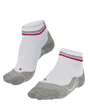 Falke RU4 Endurance Short Reflect Running Short sock Kadın Sports Socks Beyaz | 64OFSRMCA