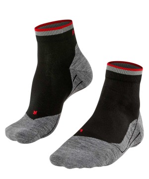 Falke RU4 Endurance Short Reflect Running Short sock Erkek Çorap Siyah | 41IQZCLYN