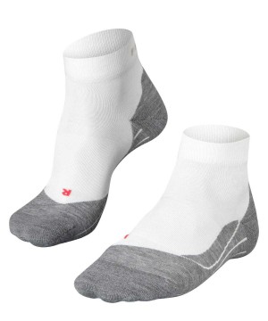 Falke RU4 Endurance Short Running Short sock Kadın Sports Socks Beyaz | 19HJBWLFR