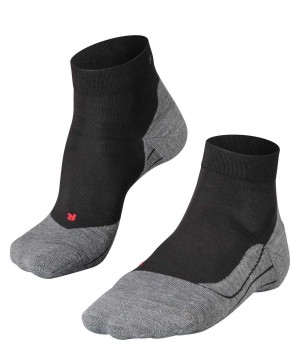 Falke RU4 Endurance Short Running Short sock Kadın Sports Socks Siyah | 68GAFVDPW