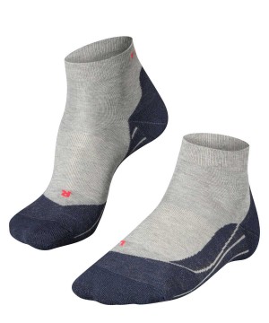 Falke RU4 Endurance Short Running Short sock Erkek Çorap Gri | 96CVORDHU