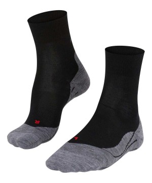 Falke RU4 Endurance Wool Running Socks Kadın Sports Socks Siyah | 08RKPQGTB
