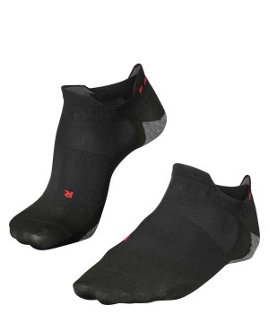 Falke RU5 Race Invisible Running Invisibles Erkek No Show Socks Siyah | 57COWTKJY