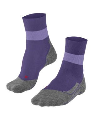 Falke RU Compression Stabilizing Running Socks Kadın Sports Socks Mor | 98ODXCAMP