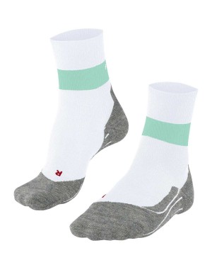 Falke RU Compression Stabilizing Running Socks Kadın Sports Socks Beyaz | 02HGEZWBP
