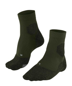 Falke RU Trail Grip Running Socks Erkek Çorap Yeşil | 28QZRXHVP