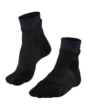 Falke RU Trail Running Socks Erkek Çorap Siyah | 45ATGBYIV