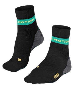Falke RU True Motion Aion Running Socks Kadın Sports Socks Siyah | 70BUOEPDX