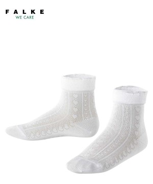 Falke Romantic Net Socks Çocuk Çorap Beyaz | 85MHGDWUT